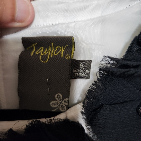 Elegant Black and White Sleeveless Dress - Picture 8 of 11